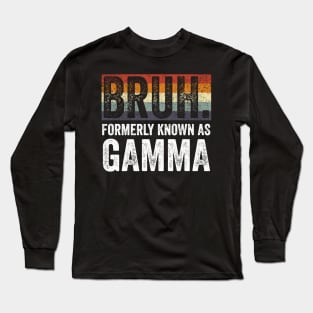 Bruh Formerly Known as Gamma Vintage Long Sleeve T-Shirt